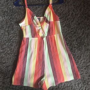 Rainbow Short Romper Size M